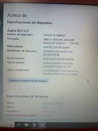 Acer ASPIRE ES1-523