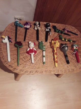 Bolígrafos a crochet