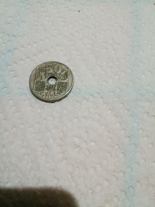 Oportunidad! Moneda de 50 céntimos 1949 España