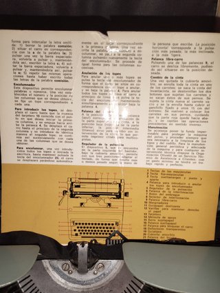 Maquina de escribir Olivetti Pluma 22