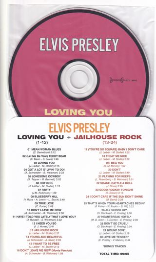ELVIS PRESLEY LOVING YOU CD CON OBI.