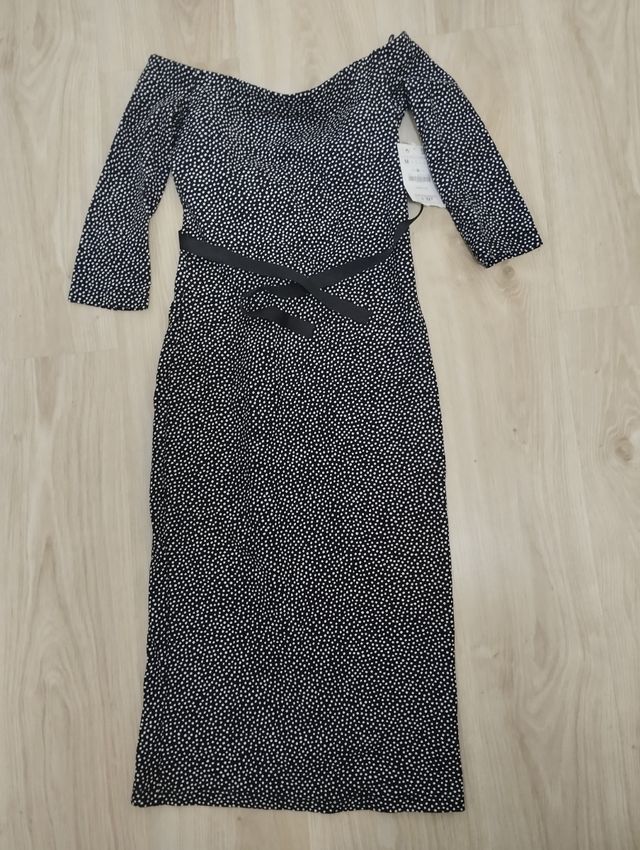 Vestido de lunares Zara Trafaluc