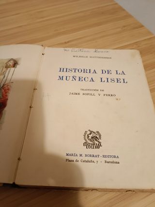 Libro Historia De La Muñeca Lisel, 1945