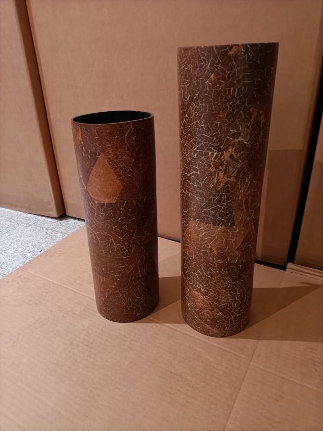 Conjunto de 2 jarras madeira