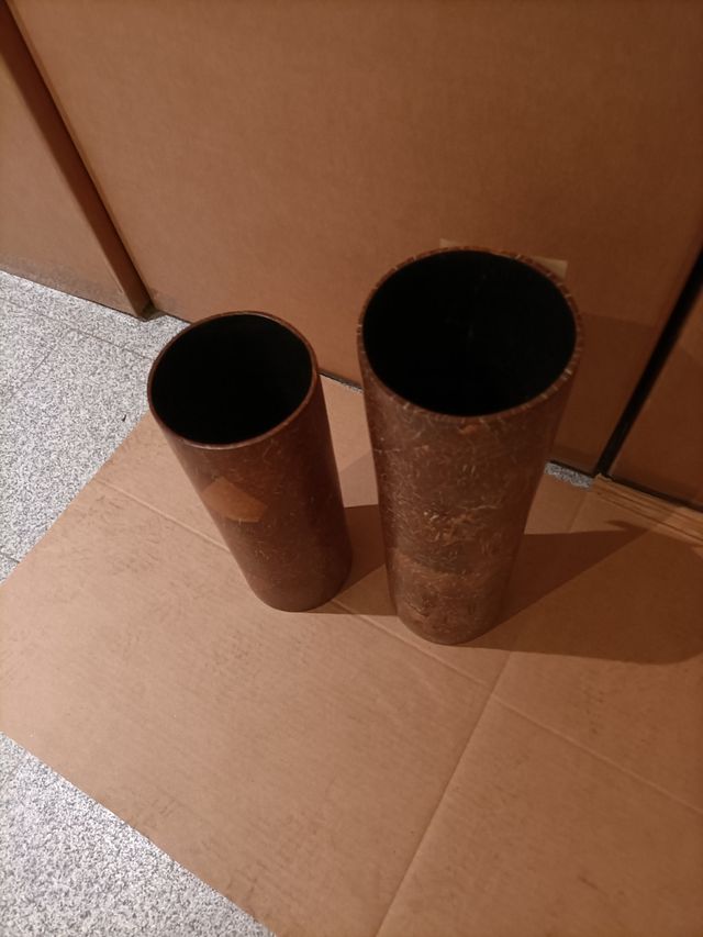 Conjunto de 2 jarras madeira