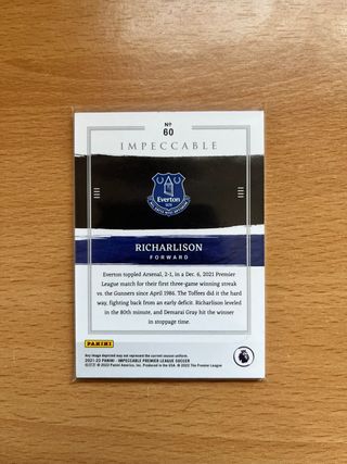 RICHARLISON /55 PANINI IMPECCABLE TOPPS 