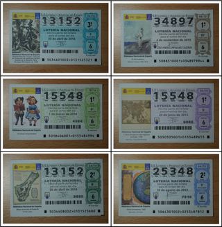 BIBLIOTECA NACIONAL DE ESPAÑA décimos lotería