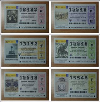 BIBLIOTECA NACIONAL DE ESPAÑA décimos lotería