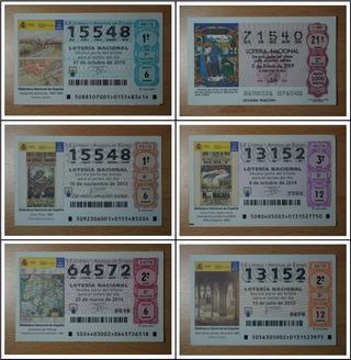 BIBLIOTECA NACIONAL DE ESPAÑA décimos lotería
