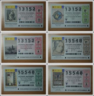 BIBLIOTECA NACIONAL DE ESPAÑA décimos lotería