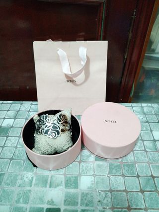 Brazalete pulsera de acero y esmalte  tous