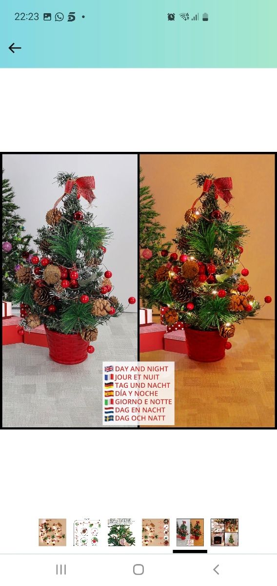 Guirnalda navideña con luz 