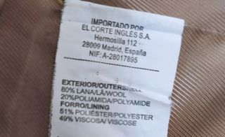 Chaqueta lana Tintoretto talla L