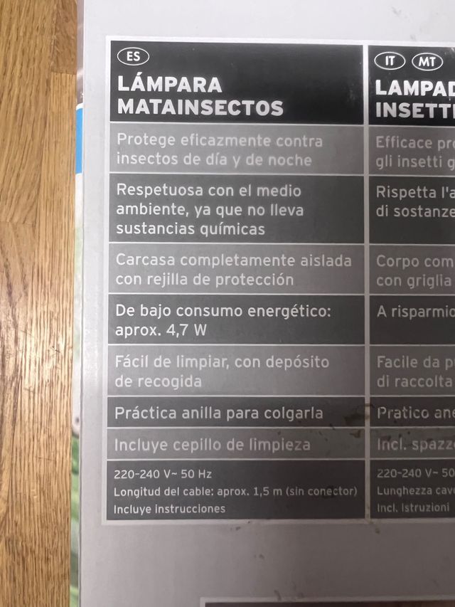 Matamosquitos eléctrico