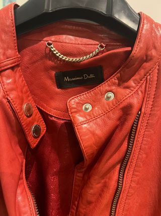 chaqueta de cuero Massimo Dutti