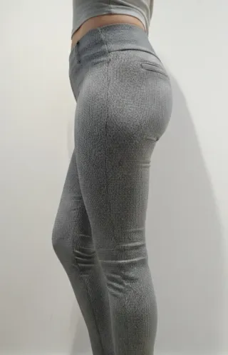 Pantalón tobillero leggin cuadros