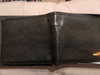 Cartera ESPAÑA de cuero negro