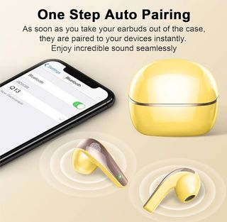 Auriculares Bluetooth 5.3 color verde lima