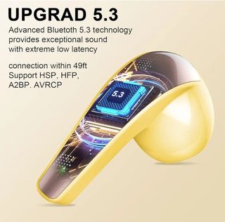 Auriculares Bluetooth 5.3 color verde lima