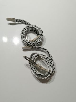 Pack de 2 Cinturones, blanco y negro