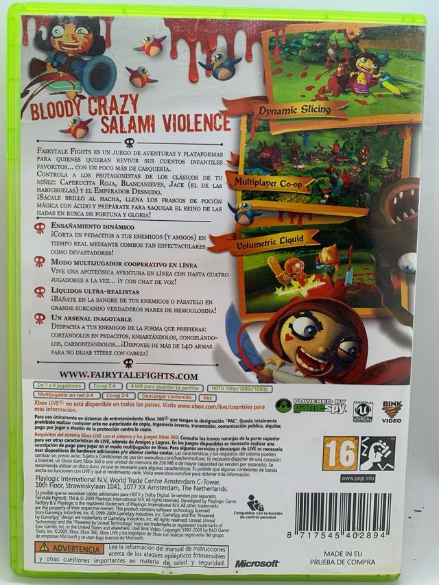 Fairytale Fights Xbox 360 COMPLETO