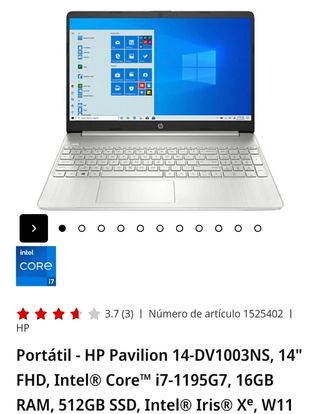 Portatil hp pavilion 14