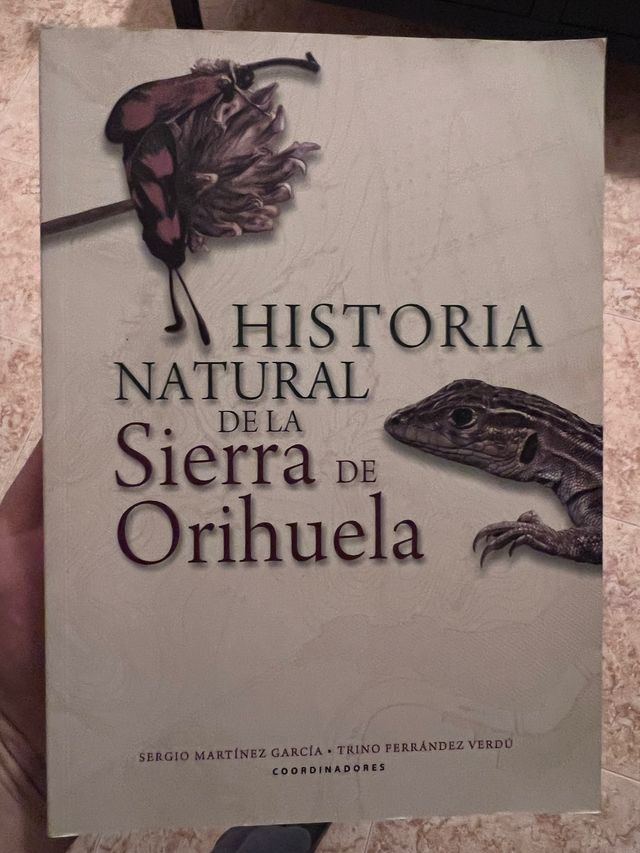 LIBRO: Historia natural de Sierra de Orihuela