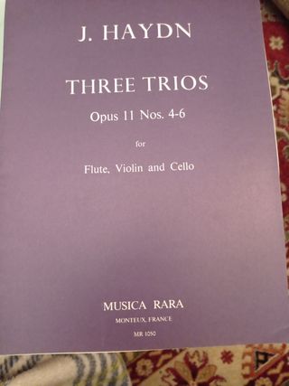 Tres tríos Opus 11 Nos. 4-6 Haydn