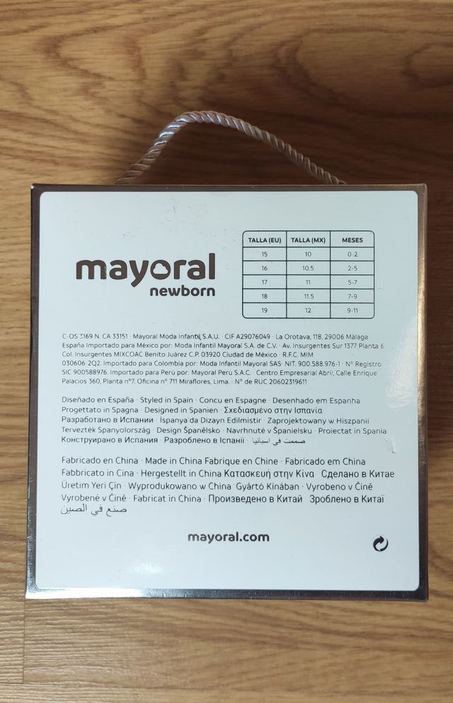 ZAPATILLAS BEBE MARCA MAYORAL NEWBORN T.18