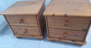 Mesitas de noche madera de pino