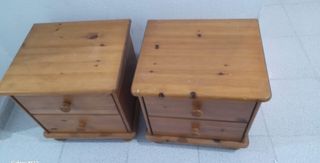 Mesitas de noche madera de pino
