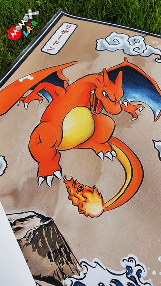 Pokémon Blastoise vs Charizard Poster PVC 70x50cm
