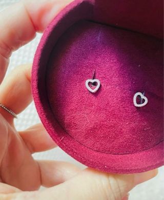 anillo y pendientes oro blanco y diamantes