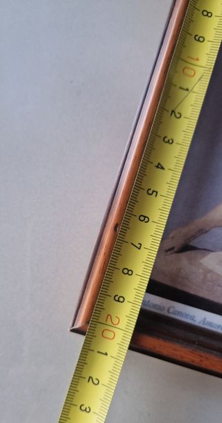 Cornice legno marrone chiaro con vetro