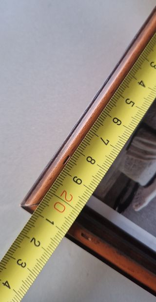 Cornice legno marrone chiaro con vetro