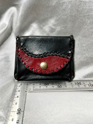 Cartera cuero artesana