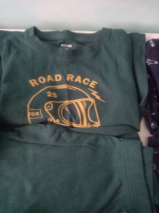 4 pijamas 5 años niño 108 113cm largos