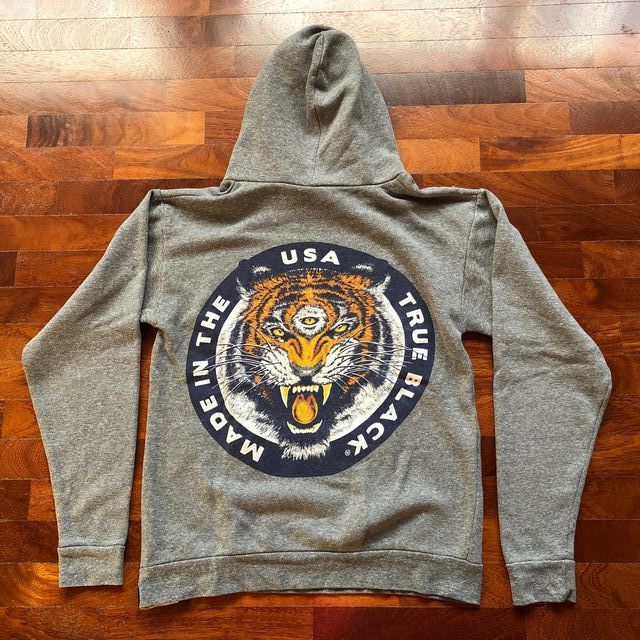 TRUE BLACK felpa hoodie uomo taglia L slim fit