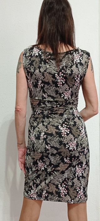 Vestido estampado mujer