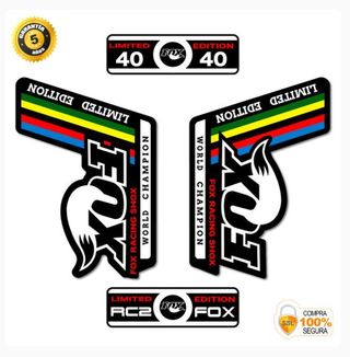 PEGATINAS BICI FOX WORLD CHAMPION LIMITED EDITION