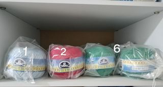 Lote Hilo petra DMC. 9 ovillos.