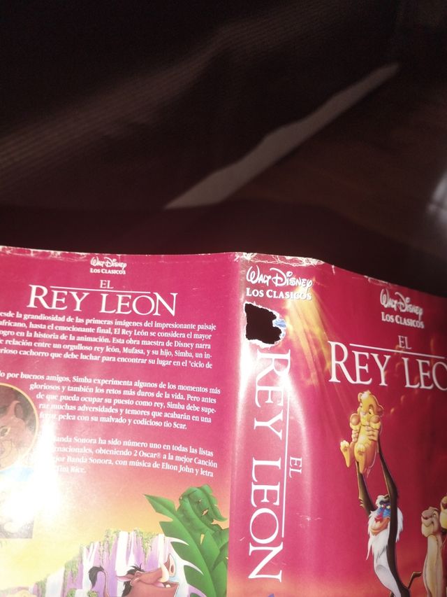 VHS EL REY LEON Y EL REY LEON 2