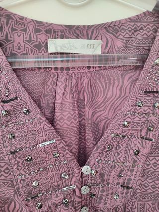 Blusón mujer con cinturón