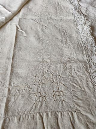 Sábana lino antigua