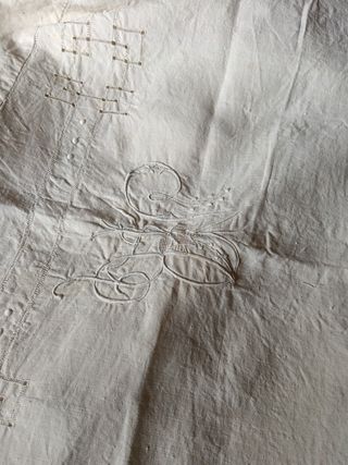 Sábana lino antigua