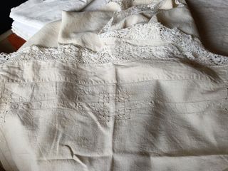 Sábana lino antigua