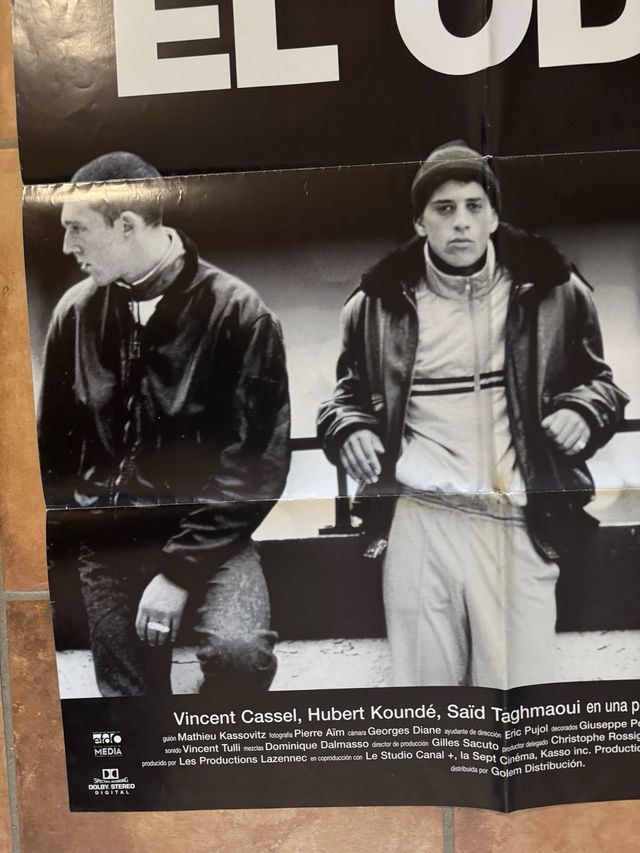 EL ODIO - LA HAINE POSTER ORIGINAL 70 X 100