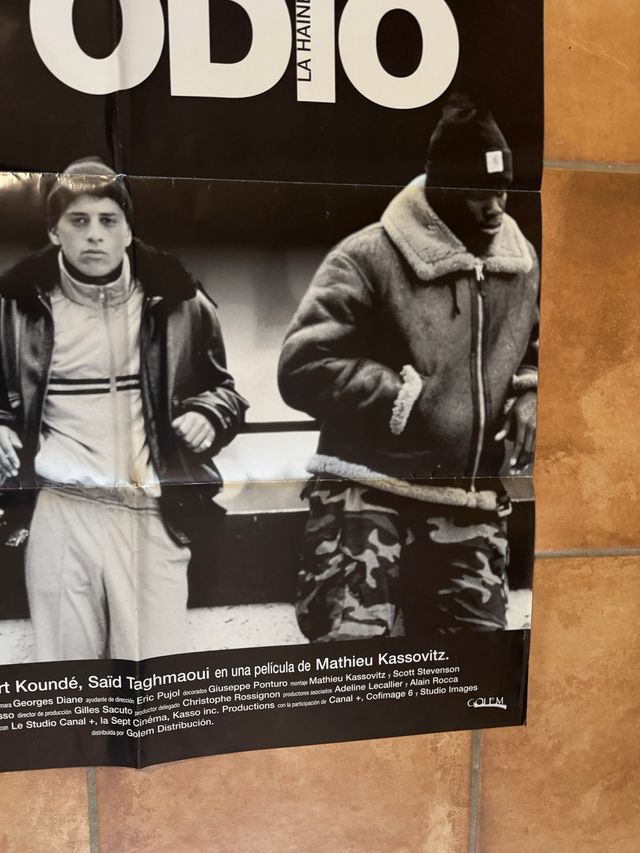 EL ODIO - LA HAINE POSTER ORIGINAL 70 X 100