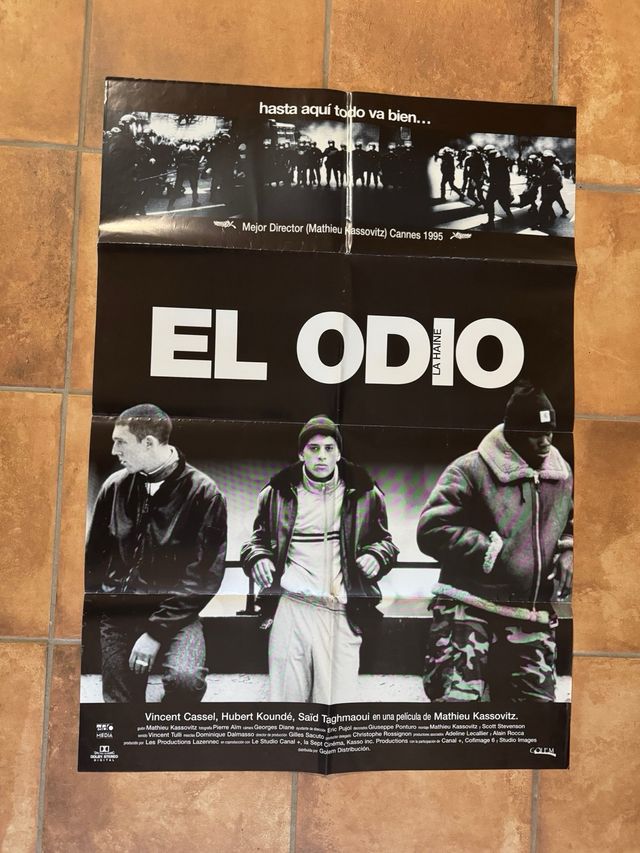 EL ODIO - LA HAINE POSTER ORIGINAL 70 X 100