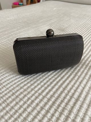 Bolso de mano plata envejecida